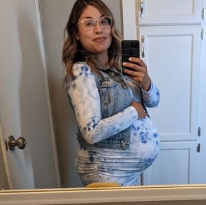 Maternity tie dye bodycon
